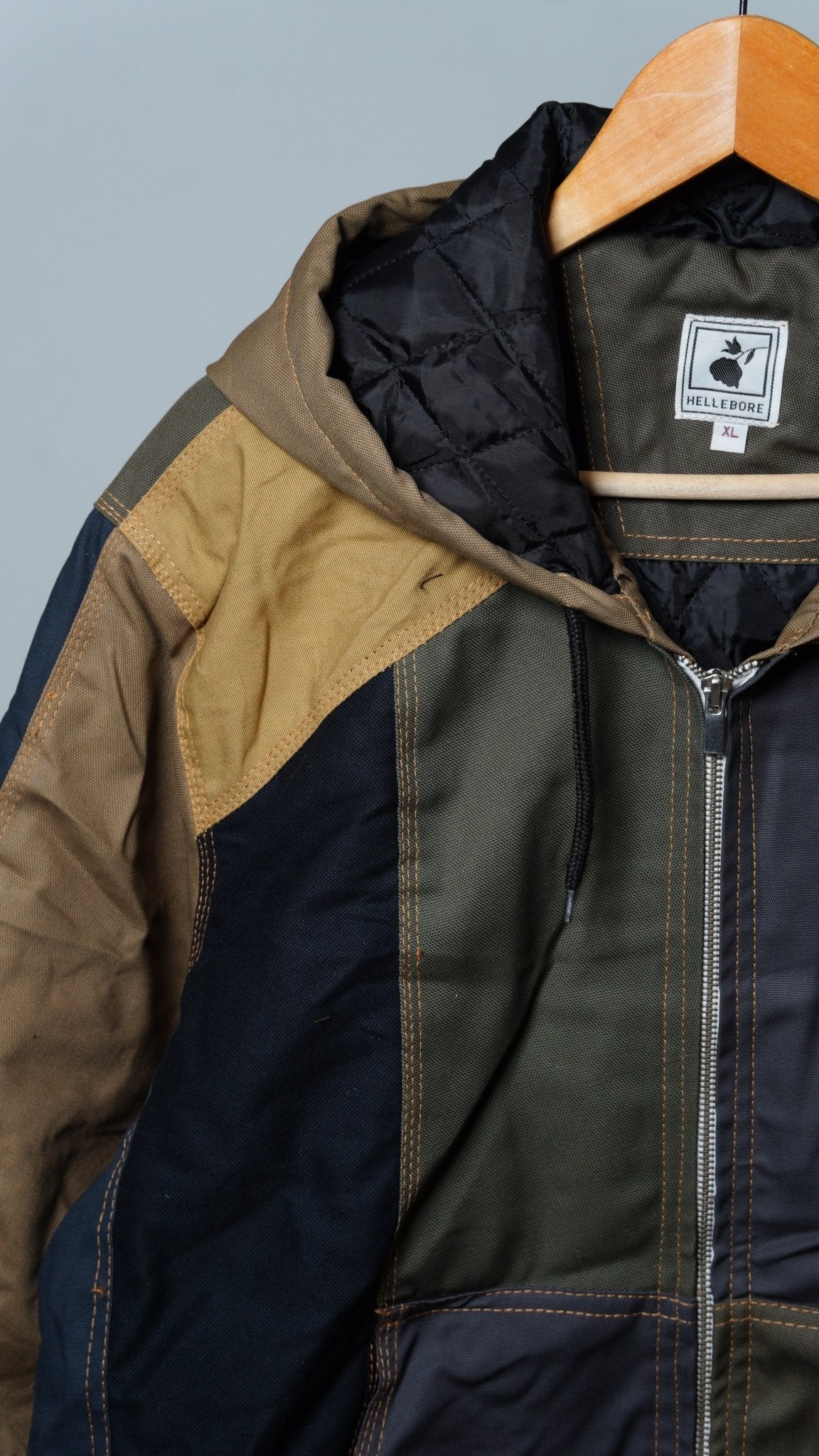 Workwear Colorblock Hooded Jacket Size XL - The Hellebore Shop