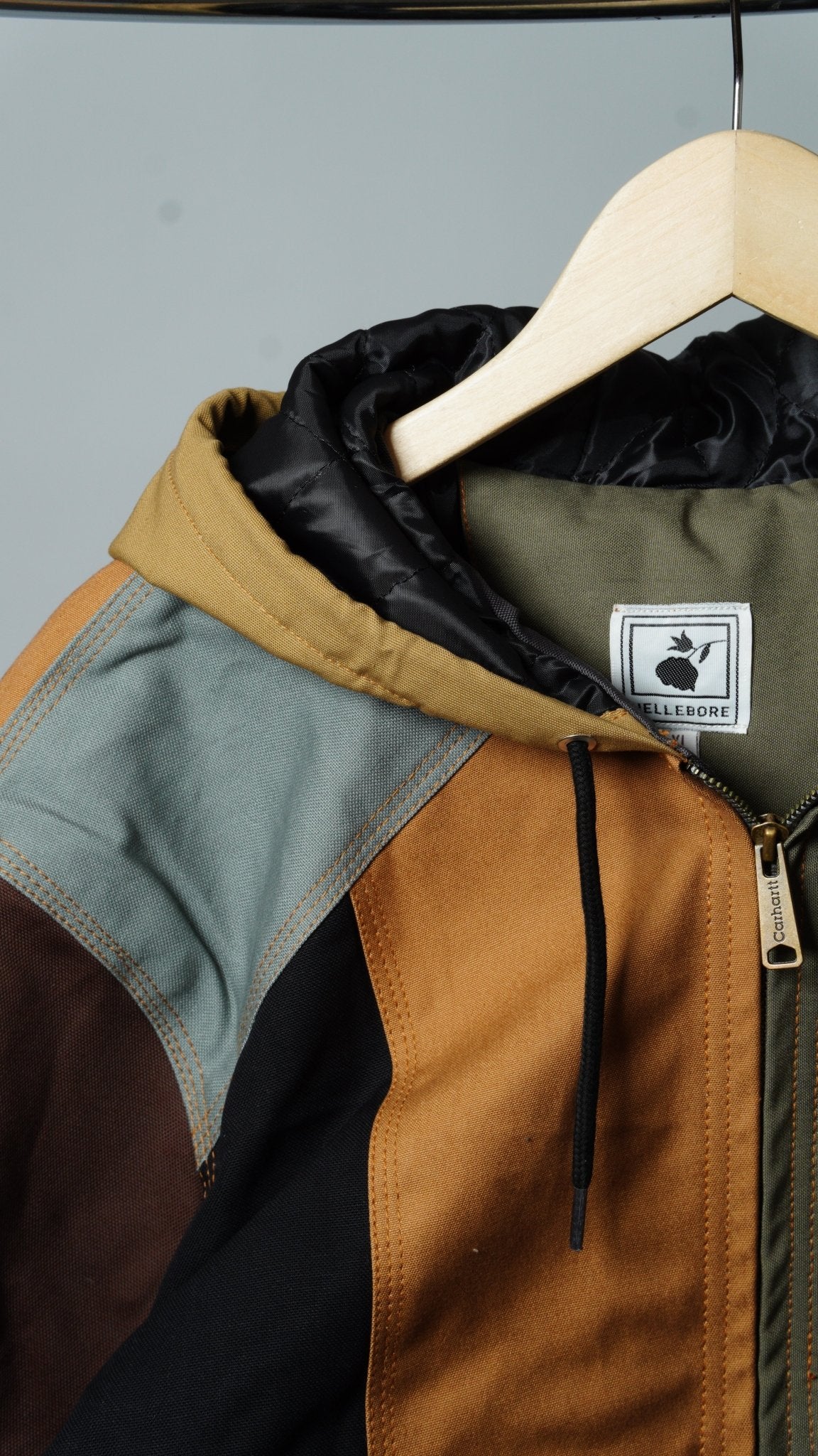 Workwear Colorblock Hooded Jacket Size XL - The Hellebore Shop