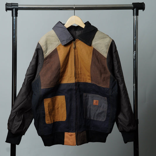 Workwear Colorblock Patch Pocket Jacket Size M - The Hellebore Shop