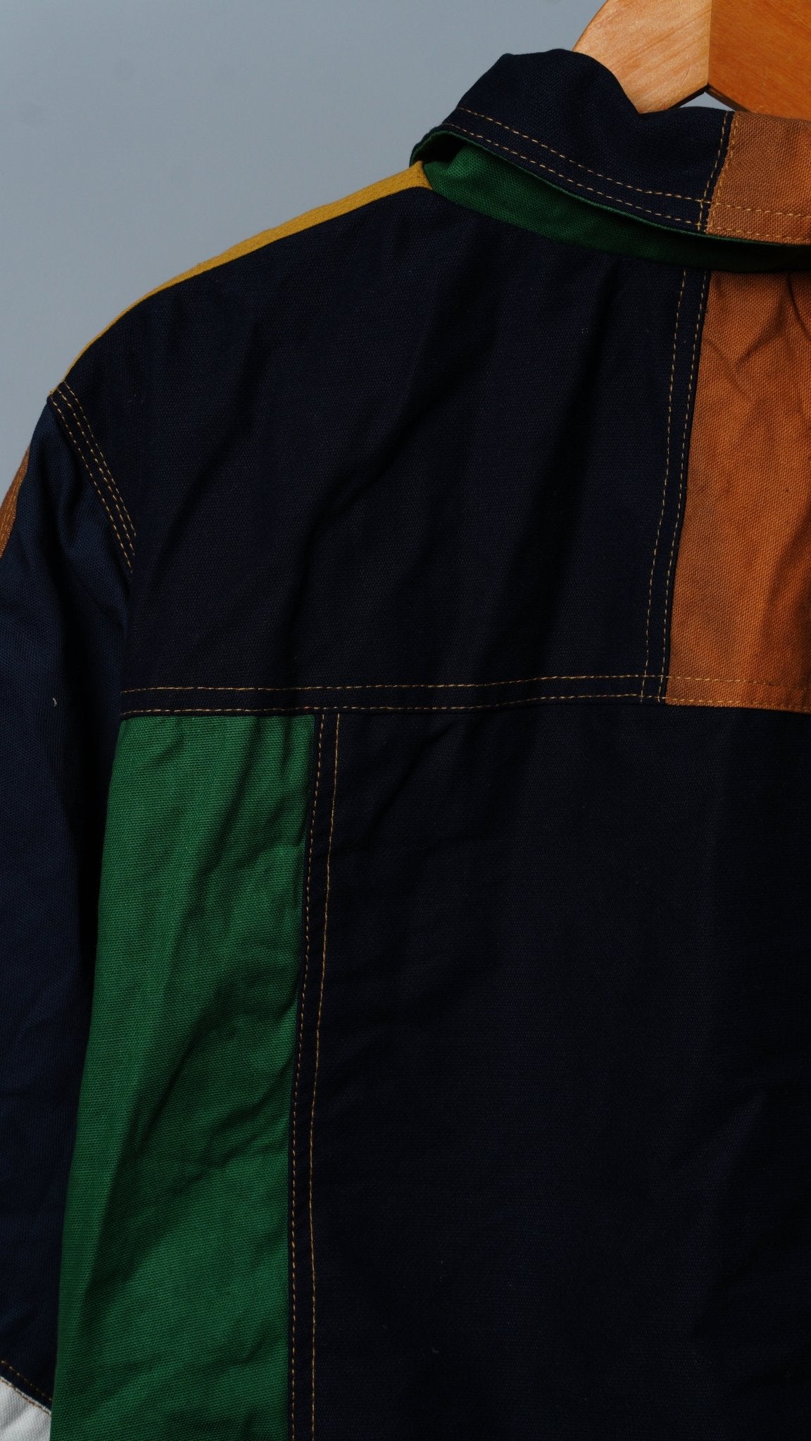 Workwear Colorblock Patch Pocket Jacket Size S - The Hellebore Shop