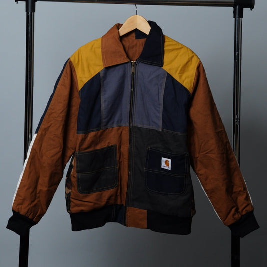 Workwear Colorblock Patch Pocket Jacket Size S - The Hellebore Shop