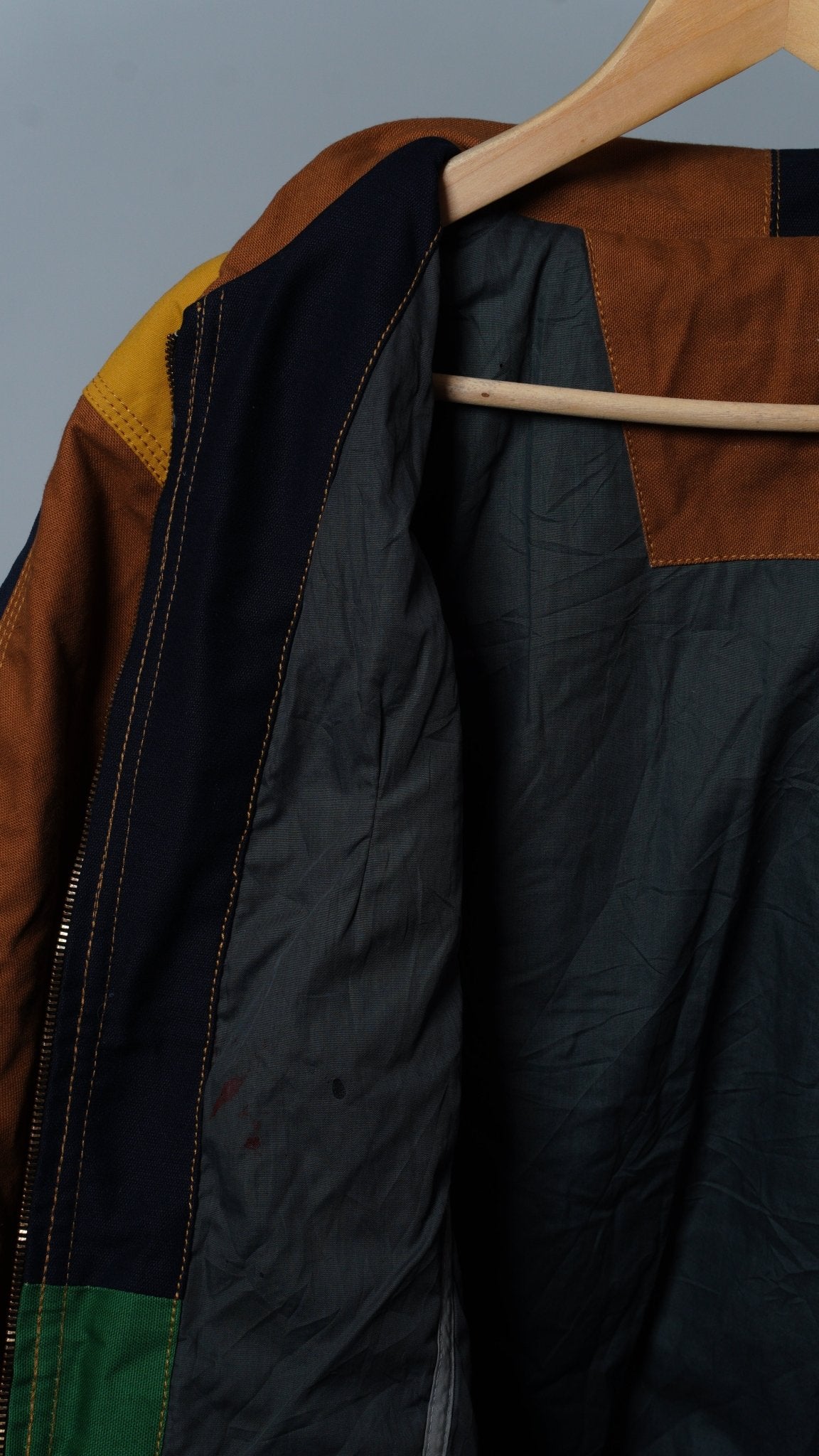 Workwear Colorblock Patch Pocket Jacket Size S - The Hellebore Shop