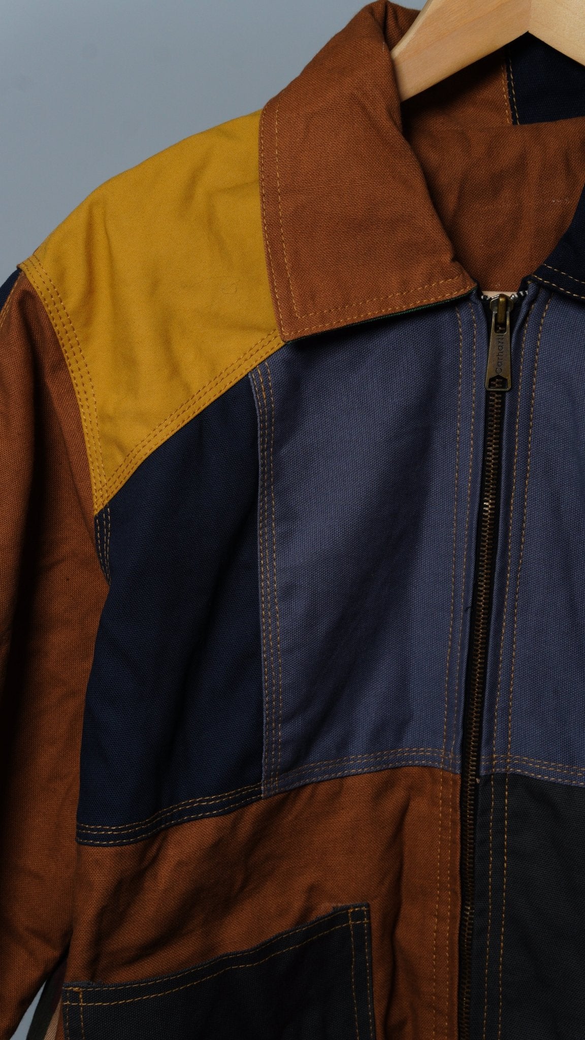 Workwear Colorblock Patch Pocket Jacket Size S - The Hellebore Shop